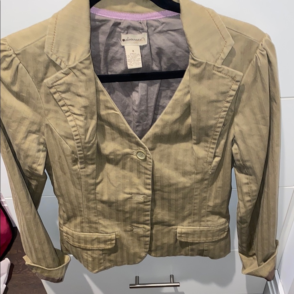 Women's Beige Blazer Jacket
